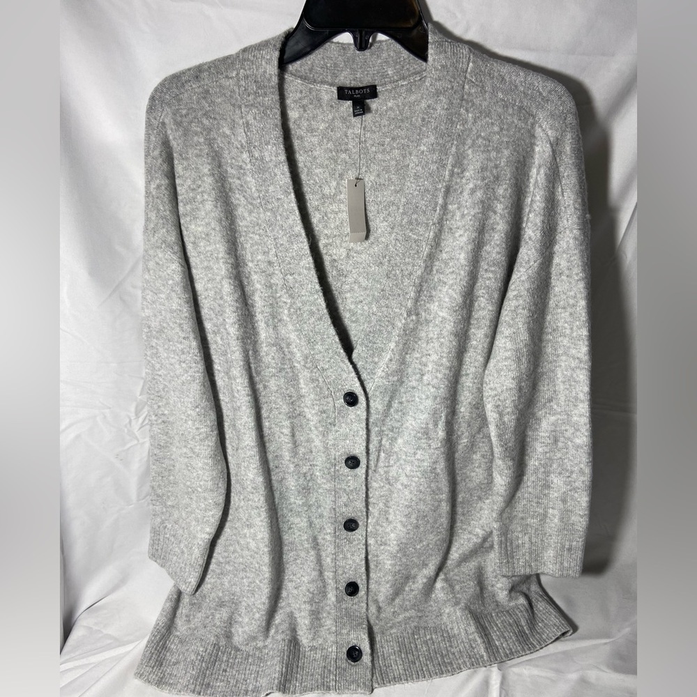 NWT Talbots plus button down 3/4 sleeved women’s cardigan size X or XL Capsule